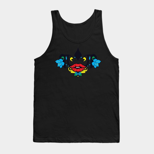 Dia De Los Muertos Sugar Skull Mask Isabella Tank Top by aaallsmiles